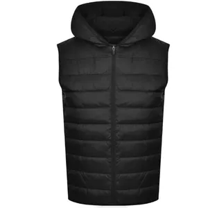Custom Logo Winter Utility Vest Coat Outdoor Keep Warm Men's Vests Waistcoats Puffer Vest Men Jacket Use Outer Wear Closure