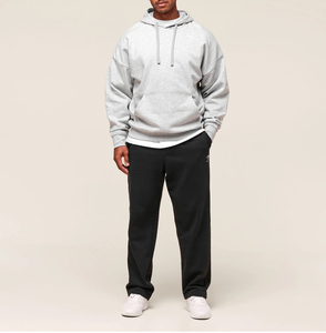 Vente en gros de sweat-shirts à capuche surdimensionnés pour hommes, épais et lourds, 100% coton molletonné/tissu éponge français, logo personnalisé brodé, poche, streetwear, usine - Product Image 3