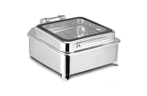 เครื่องครัวสแตนเลสสามเท่าคุณภาพสูงชุดบุฟเฟ่ต์จาน Chafing ดีไซน์ใหม่ - Product Image 3