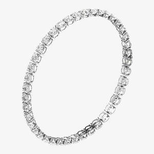 สร้อยคอเทนนิสโมอิสซาไนต์ 422 กะรัต ขนาด 14 มม. สายเงินแท้ 925 ยาว 23 นิ้ว สำหรับผู้ชาย สร้อยคอแบบวิบวับสำหรับฮิปฮอป - Product Image 5