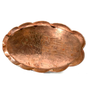 ถาดทองแดงสำหรับงานหัตถกรรมที่ออกแบบด้วยค้อนถาดใส่เครื่องประดับอุปกรณ์ตกแต่งโต๊ะถาดทองแดง - Product Image 4