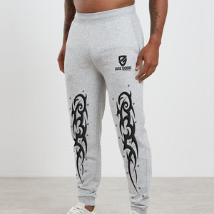 กางเกงออกกำลังกายแบบลำลองของผู้ชายกางเกงเอวกลางมีเชือกผูกน้ำหนักเบาย้อมสีธรรมดา - Product Image 3