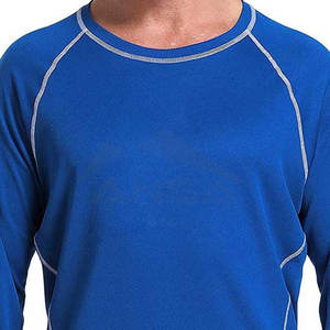 เสื้อรัดกล้ามเนื้อ MMA สำหรับผู้ชาย ผลิตตามสั่ง ระบายอากาศได้ดี แห้งเร็ว แขนยาว ผลิตจากผ้าสแปนเด็กซ์โพลีเอสเตอร์คุณภาพพรีเมียม - Product Image 6