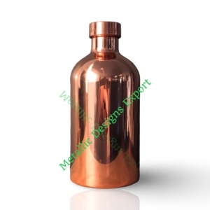 ขวดน้ำทำจากทองแดงที่ทำด้วยมือ100% ความบริสุทธิ์กันการรั่วซึม750มล. และความจุความจุกว้างประโยชน์ต่อสุขภาพแบบดั้งเดิม - Product Image 1