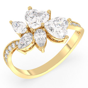 REYES Brilliant Cut 2.19 Carat <b>Moissanite</b> Engagement Rings Customized 925 Sterling Silver Wedding Fine <b>Jewelry</b> for Women - Product Image 2