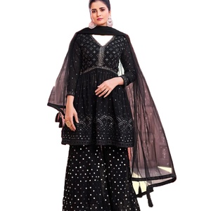 ชุดชาราราผ้าจอร์เจตต์ลายปักดีไซน์ล่าสุดจาก Fab Zone - Product Image 1