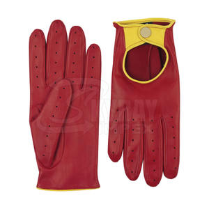 Venta caliente 2024 Guantes de conducción Nueva llegada Guantes de cuero de moda para conducir automóviles en venta al por mayor - Product Image 1