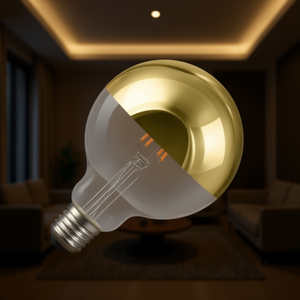 GLOBE D.125 Bombilla LED de 6W con cúpula dorada, producto ajustable - Product Image 3