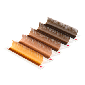 Charmlash - Pestañas Sintéticas de Color Marrón, Bandejas de Pestañas al por Mayor, Pestañas Marrones Sueltas, Base Mate, Aspecto Natural, OEM, ODM - Product Image 1