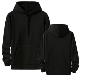 เสื้อฮู้ดสำหรับผู้ชายผ้าโพลีเอสเตอร์ปักลายพัฟสกรีนโลโก้แบบเรียบๆสำหรับ100% - Product Image 6