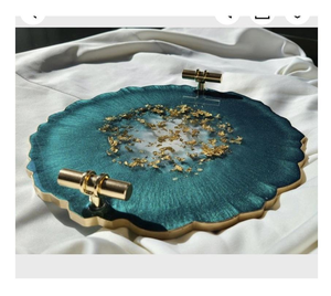 Bandeja de Servir de Resina de Última Moda, Hecha a Mano, Decorativa, para el Hogar y Restaurantes, Precio al por Mayor en India - Product Image 1