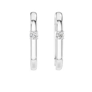 Pendientes de Aro con Diamantes de Laboratorio de 0.195 CT, Corte Brillante Redondo VVS-VS EF, Oro de 18KT, 14KT, 10KT y Plata 925, Oro Rosa, Amarillo, Blanco - Product Image 5