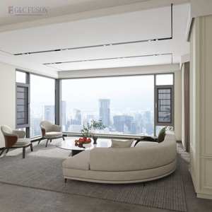 Fuson מותאם אישית גודל מודרני סגנון פתיחת 180 תואר אלומיניום קייסמנט Windows - Product Image 2