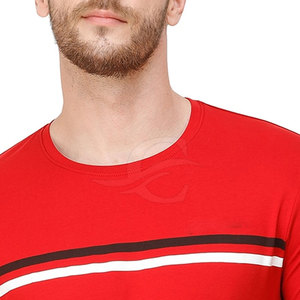 T-shirt décontracté pour homme, confortable et personnalisable, tissu tricoté respirant 220g, haute qualité avec motif uni unique - Product Image 4