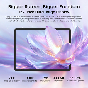 Tablette PC Blackview 12,7 pouces, écran plus grand, 6+256 Go, taux de rafraîchissement 90 Hz, processeur octa-core G100, appareil photo principal 16 MP, batterie 8400 mAh, Android 15, Pad LINK 8 - Product Image 4
