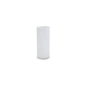 แจกันแก้วทรงกระบอกสีขาว VCY0512WT - ขนาด 5 x 12 - Product Image 1