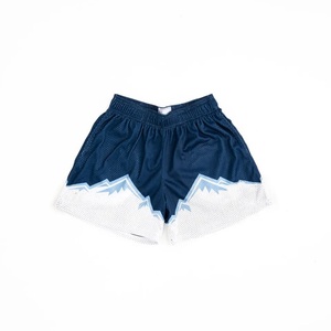 Short en maille unisexe décontracté, imprimé en sérigraphie, uni, 100% polyester, inspiré des designers, pour l'été - Product Image 3