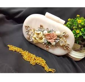 Stylish Handcrafted <b>Clutch</b> Purse With Tassels And Beads Great For <b>Weddings</b> Parties Or Casual Ethnic Flair - Product Image 1