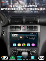 Autoradio GPS DVD Android 12 12,3 pouces pour Mercedes Benz W203 W209 C180 C200 C220 C230 2005-2009