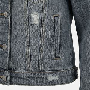 High Premium Quality Custom Fashion Customized Color Denim Jacket New Dual Pocket Clothing Washed <b>Sequin</b> <b>Women</b> Fashion Stylish - Product Image 5