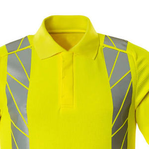 Camiseta Polo de Seguridad Personalizada de Poliéster Transpirable de Alta Visibilidad con Cuello Camisero y Manga Corta para Hombre - Product Image 4