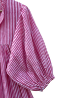 Robe midi d'été verte à imprimé ethnique pour femme, col rond, manches longues, boutonnée sur le devant, style bohème décontracté, tissée, écologique, tenue de plage