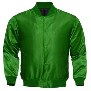Chaqueta Bomber de Satén para Hombre, Estilo Urbano, con Logotipo Personalizado, Bordado, Cuello Alto, Impermeable y Resistente al Viento - Product Image 1