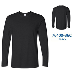 MNO Men's Long Sleeve T-Shirt 100% Cotton 180gsm O-Neck Regular Fit Solid <b>White</b> Blank Design Formal Wear - Product Image 5