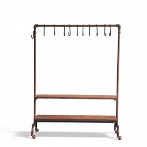 Muebles de Salón con Colgador de Hierro de Estilo Industrial - Product Image 1