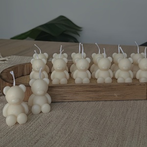 Molde de silicona con forma de oso para velas, molde de oso, molde de silicona de animal de dibujos animados para decoración del hogar - Product Image 3