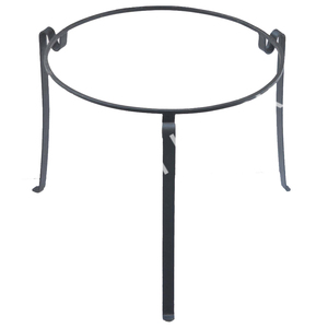 Grand support de foyer affichage de pelouse de jardin grand support de bol de feu de joie support de feu Kadai matériel fer rustique - Product Image 4