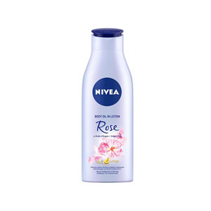 Lotion corporelle nourrissante quotidienne pour une peau douce, huile Nivea en lotion à la rose et à l'huile d'argan, peau d'apparence saine - Product Image 3