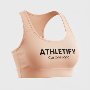 Sujetador deportivo Racerback para mujer Alto soporte para gimnasio Yoga Correr Cómodo Transpirable Absorbe la humedad Cobertura completa Activewear. - Product Image 1