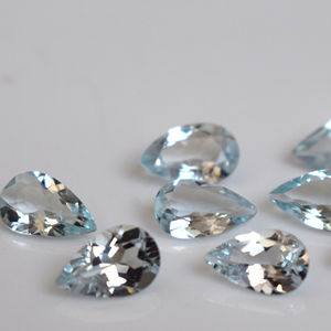 Aguamarina Natural Corte Pera 5x7mm-Aguamarina Suelta Calidad Superior - Product Image 1