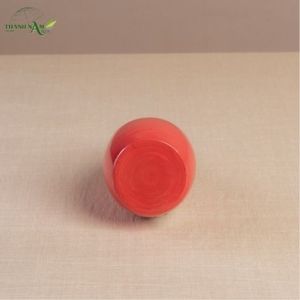 Jarrón de Bambú Rojo Brillante con Forma Enrollada, Decorativo, Ecológico y Duradero para Mesa - Product Image 4