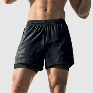 Factory Direct Double <b>Layer</b> Mens Mesh Shorts Polyester Quick Dry Breathable & Loose Fit Shorts - Product Image 6
