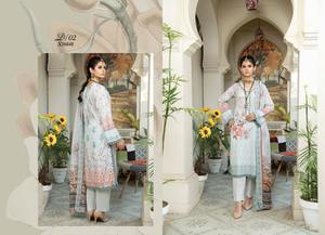 Alta calidad señoras paquistaní Shalwar Kameez exportación Calidad Algodón/césped bordado trajes de talla grande características - Product Image 6