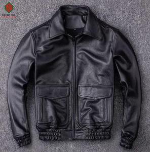 เสื้อแจ็คเก็ตบอมเบอร์หนังสังเคราะห์สำหรับผู้ชาย ทำด้วยมือ |   ปกเสื้อแบบจีนพร้อมซิป |   ทรงเข้ารูปแบบควิลท์ลายเพชร |   ฤดูหนาวที่น่าเศร้า - Product Image 1