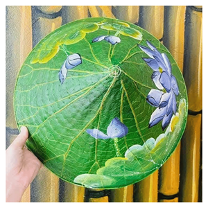 Sombrero Cónico de Hoja de Palma Natural para Sombra al Aire Libre, Accesorios de Viaje y Disfraces de Festival, Hecho en Vietnam - Product Image 2