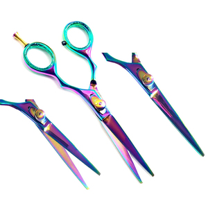 Tijeras de Peluquería Profesionales de 20 cm, Tijeras de Acero Inoxidable para Cortar el Cabello, Tijeras Manuales para Recortar el Cabello - Product Image 2