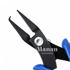 Pince à anneaux fendus de 5,5 pouces pour la fabrication de bijoux, pointe incurvée, poignée antidérapante, acier inoxydable, outil de précision, bricolage - Product Image 3