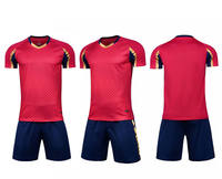 Seragam Sepak Bola Canggih Bahan Spandex/Polyester Warna dan Logo Dapat Disesuaikan Mobilitas dan Kenyamanan Unggul untuk Profesional dan Amatir