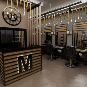 ¡Venta Directa de Fábrica! Muebles Comerciales de Hierro Metálico de Alta Calidad con Diseño Moderno para Salón de Belleza y Barbería a Buen Precio - Product Image 1