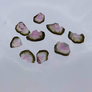 11 quilates turmalina natural rebanada piedra preciosa sandía bio Turmalina de piedras preciosas sueltas de calidad rara disponibles - Product Image 6