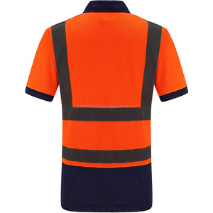 Camisetas Polo de Seguridad con Franjas Reflectantes 3M, Camiseta de Trabajo Reflectante, Tops de Trabajo de Manga Corta - Product Image 6