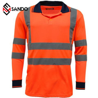 Polo DE SEGURIDAD reflectante de alta visibilidad para hombre, Polo de manga larga de seguridad para hombre, ropa Unisex de seguridad