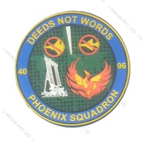 Patch en caoutchouc Logo Patches en silicone en relief 3D PVC Badges avec crochet et boucle