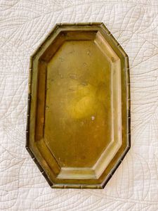 Plateau miroir en or martelé pour la décoration du Ramadan, centre de table pour l'Aïd, plateau de service islamique pour l'iftar, plateau pour les dattes et les friandises - Product Image 5