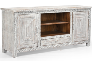 Aparador Moderno Hecho a Mano de Madera Maciza con Almacenamiento para Oficina en Casa, Bar en Casa, Dormitorio, Comedores (Opciones de Mango, Sheesham y Roble) - Product Image 5