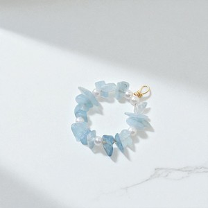 ลูกปัดเพชรอะความารีนแบบไม่สม่ำเสมอเครื่องรางแบบทำมือ-เครื่องประดับทำด้วยมือ-ชิปอัญมณีแบบทำมือห่วงต่างหูแบบ DIY ขายส่ง - Product Image 1